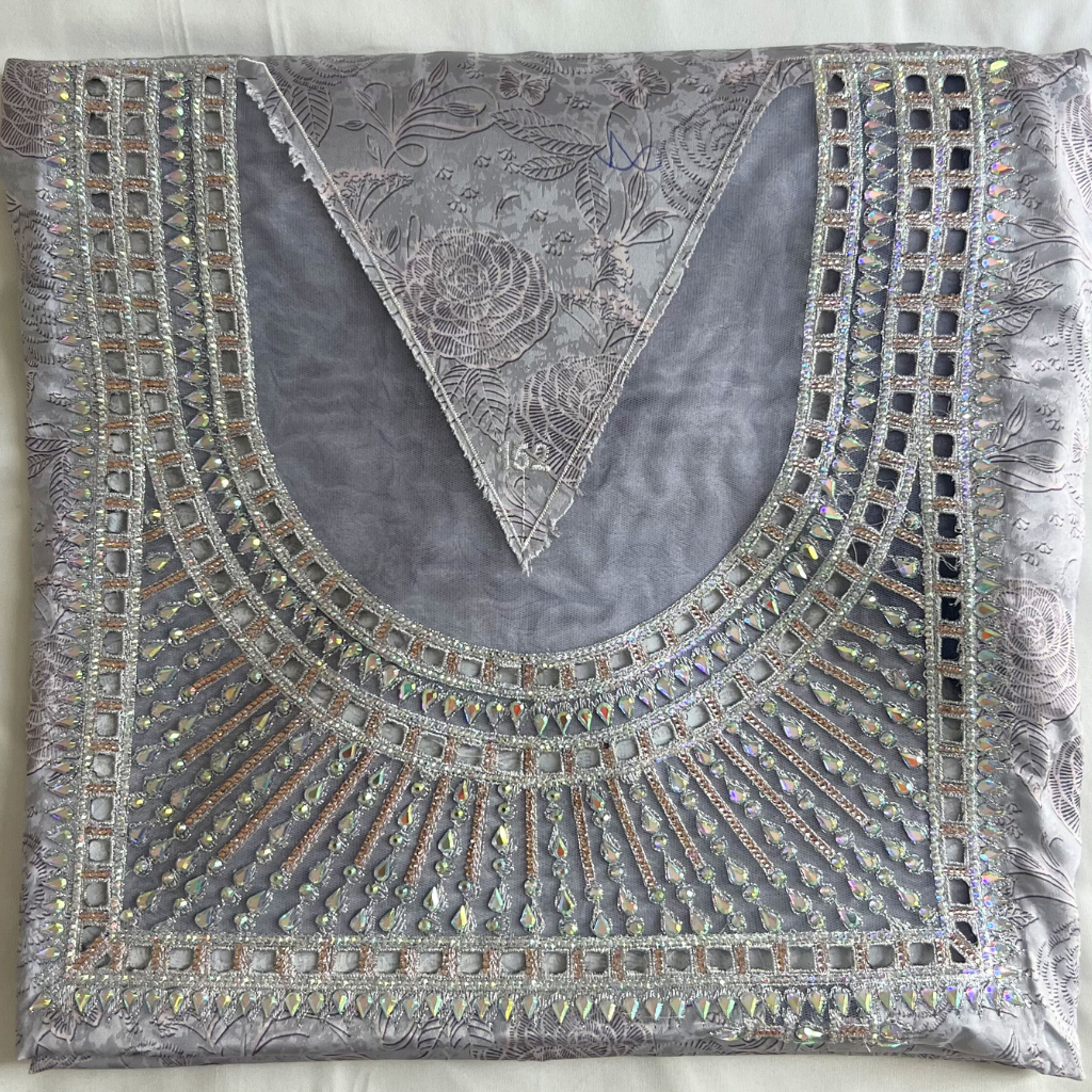 The Italian Silk Edit Mukhawar: Steel Grey