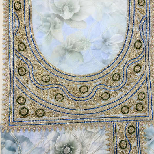 The Artisan Cotton Mukhawar Edit: Azure Blue