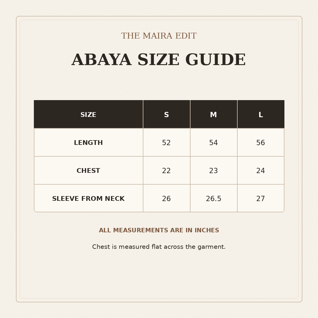 Somewhere Warm Abaya