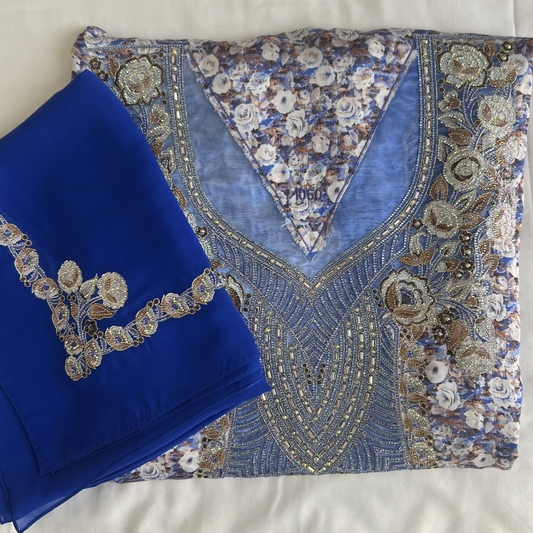 The Italian Silk Edit: Royal Blue; Floral