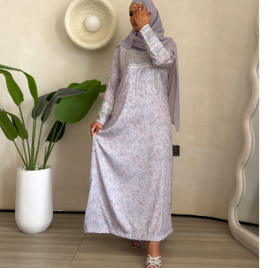 The Italian Silk Edit Mukhawar: Steel Grey