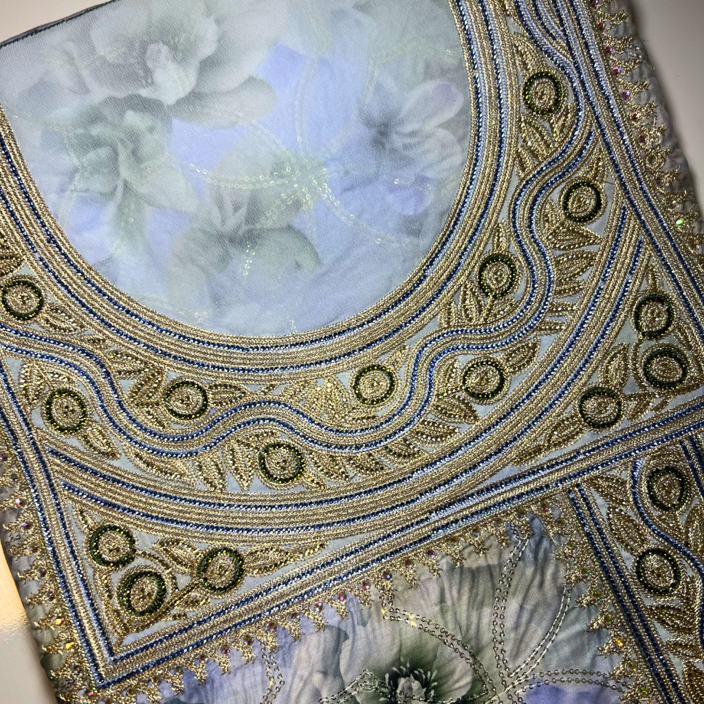 The Artisan Cotton Mukhawar Edit: Azure Blue